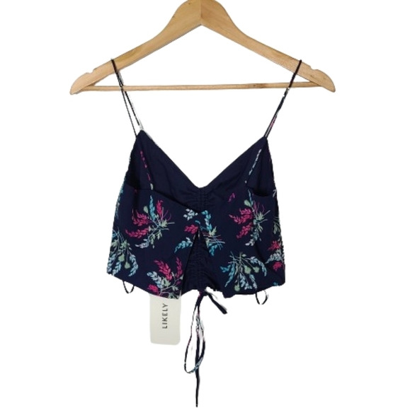 Likely Alias Floral Printed Ruched Front Top - Picture 11 of 15